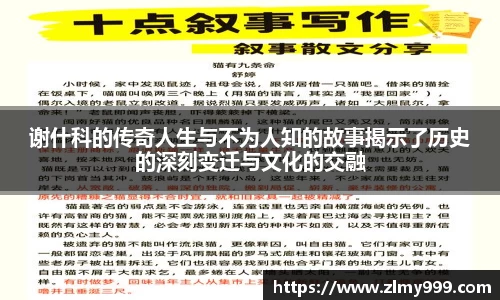 谢什科的传奇人生与不为人知的故事揭示了历史的深刻变迁与文化的交融